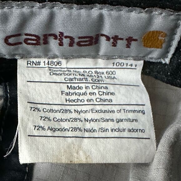 Carhartt Force Baseball Cap Cotton Nylon Elastic Fit. Gray Lightweight - Picture 8 of 9